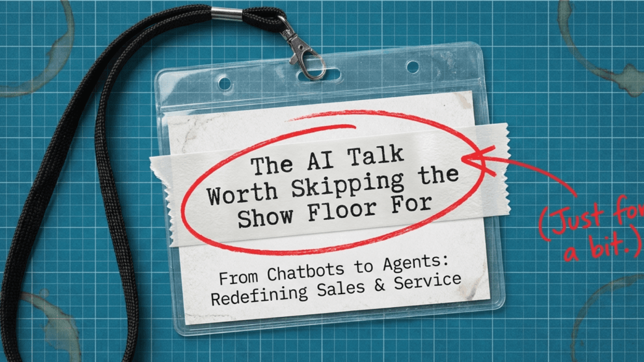 If You're Coming to Automate Next Week, Here's the Talk I'd Skip the Show Floor For (just for a bit)