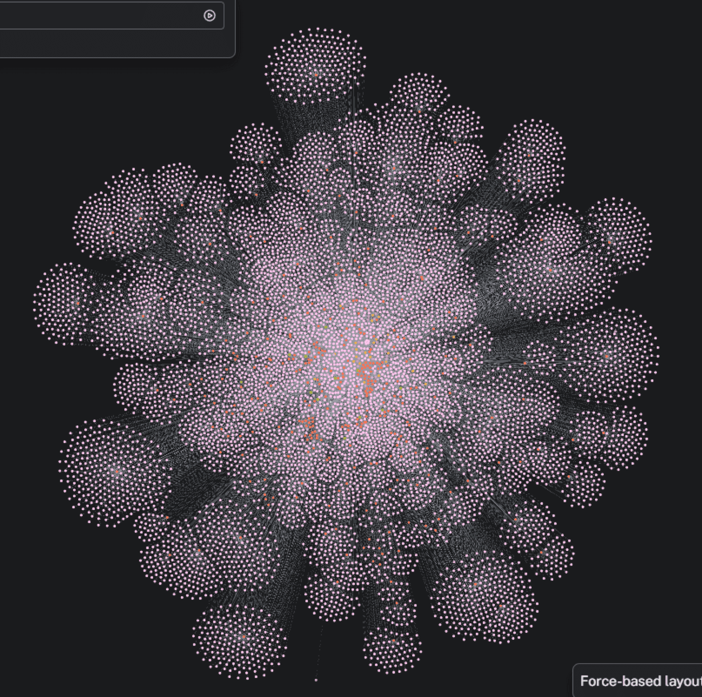 Force-directed knowledge graph created by Reshape’s Knowledge Construction System for the leading company of bar code readers, mobile computers, sensors, vision and laser marking systems.